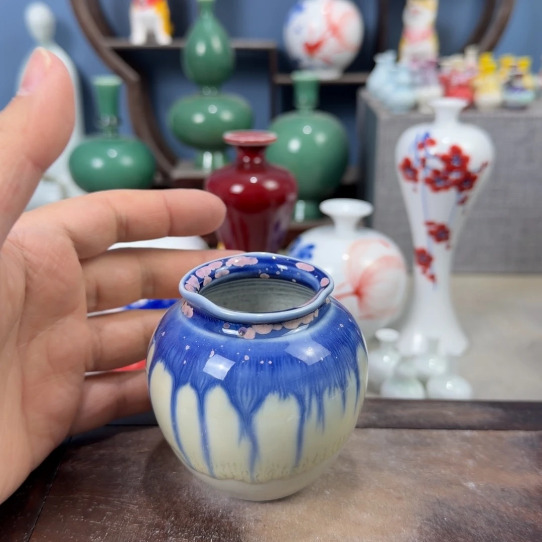 陶瓷手工小花器摆件