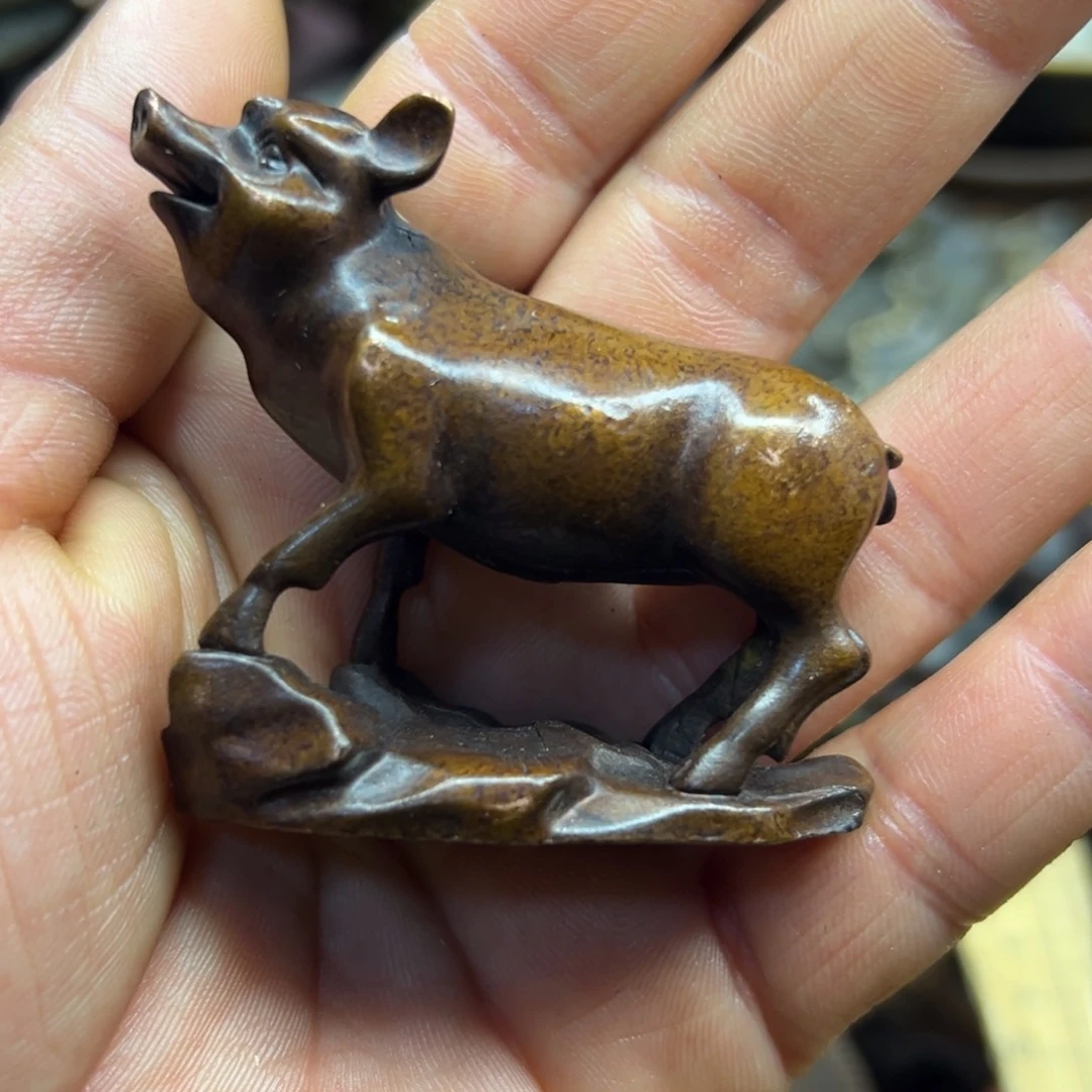 铜摆件欢迎欢迎你