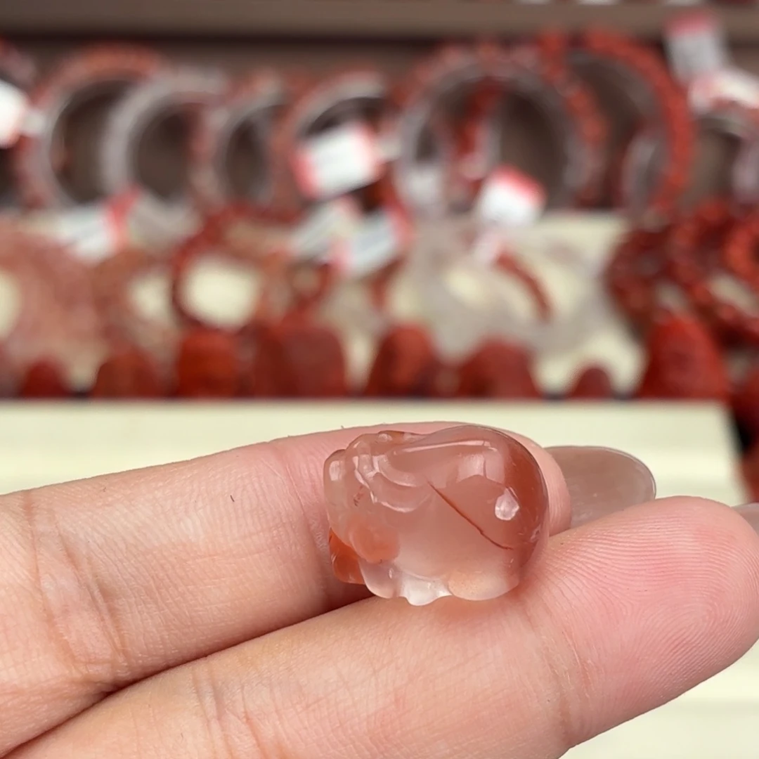 柠****南红玛瑙未镶嵌颈饰貔貅