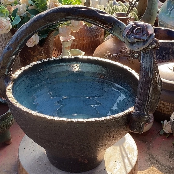 花盆紫砂紫砂27.32无孔