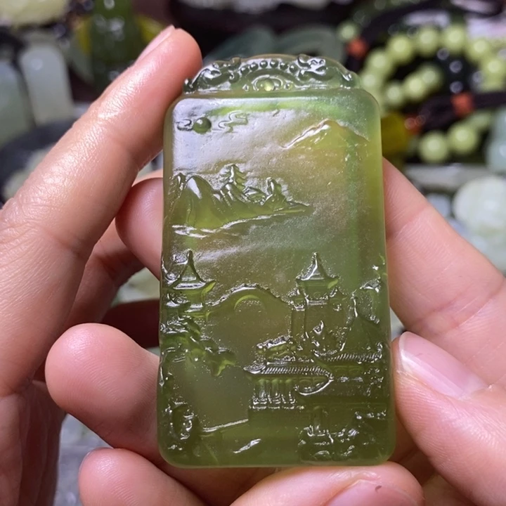 岫玉天然岫玉挂件未镶嵌