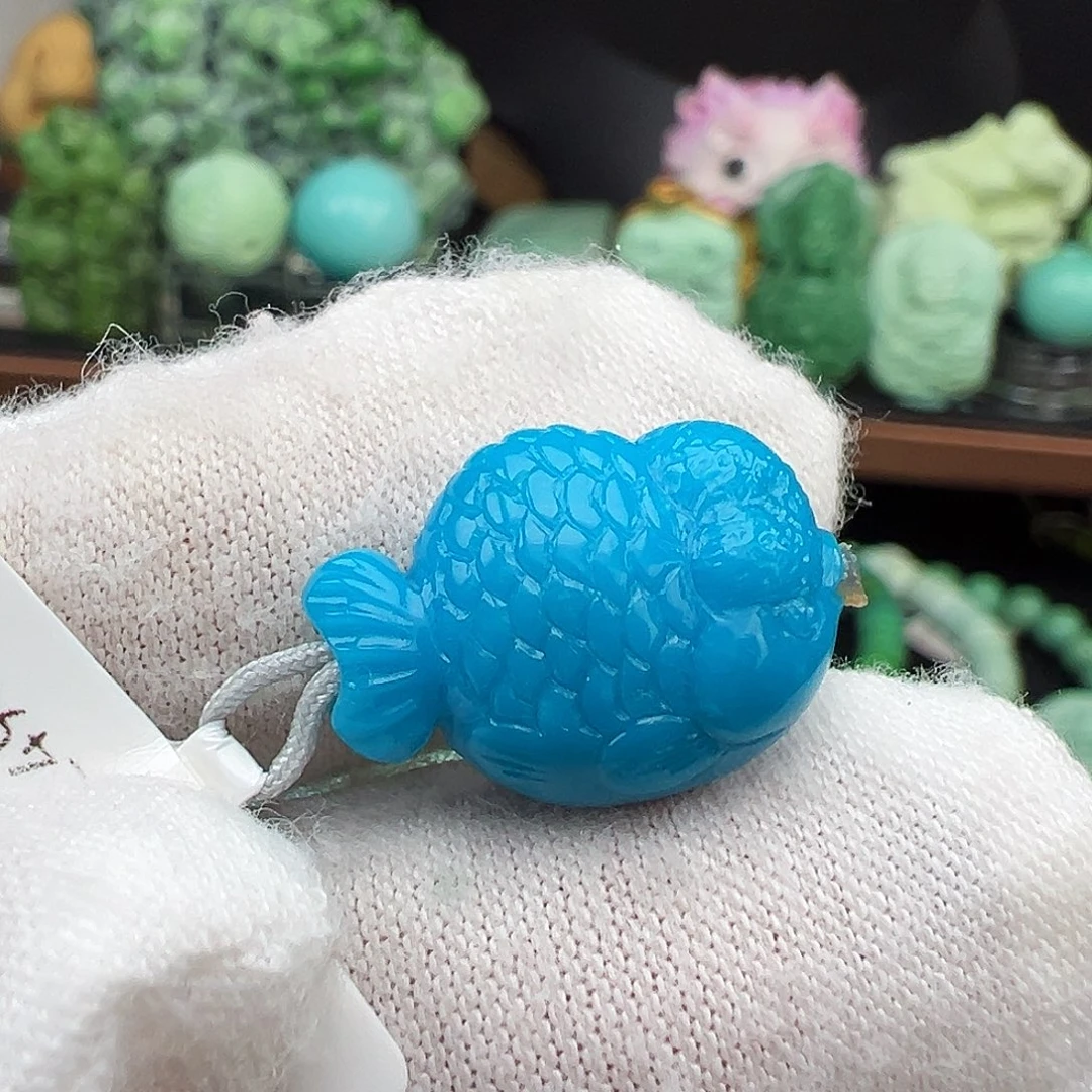 绿松石未镶嵌绿松石主播璐璐