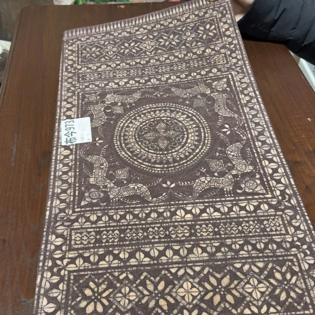 *****棉973一张蜡画棕色系