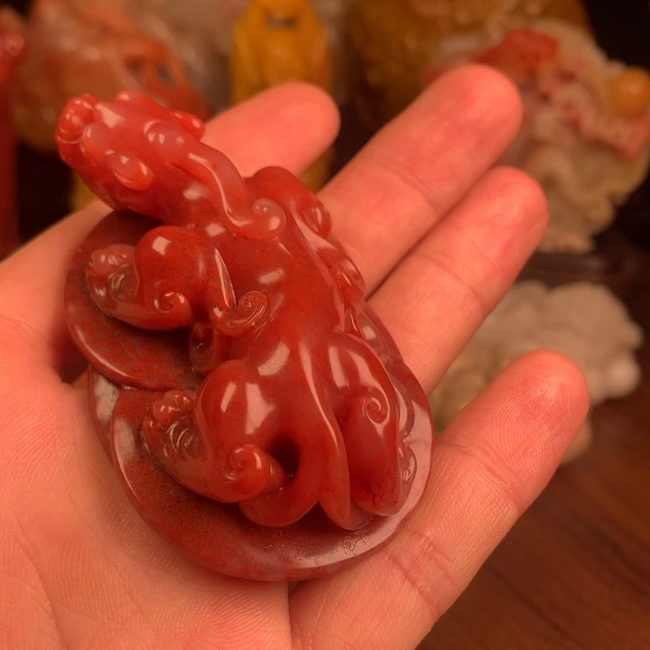 露***驴寿山石寿山石手把件