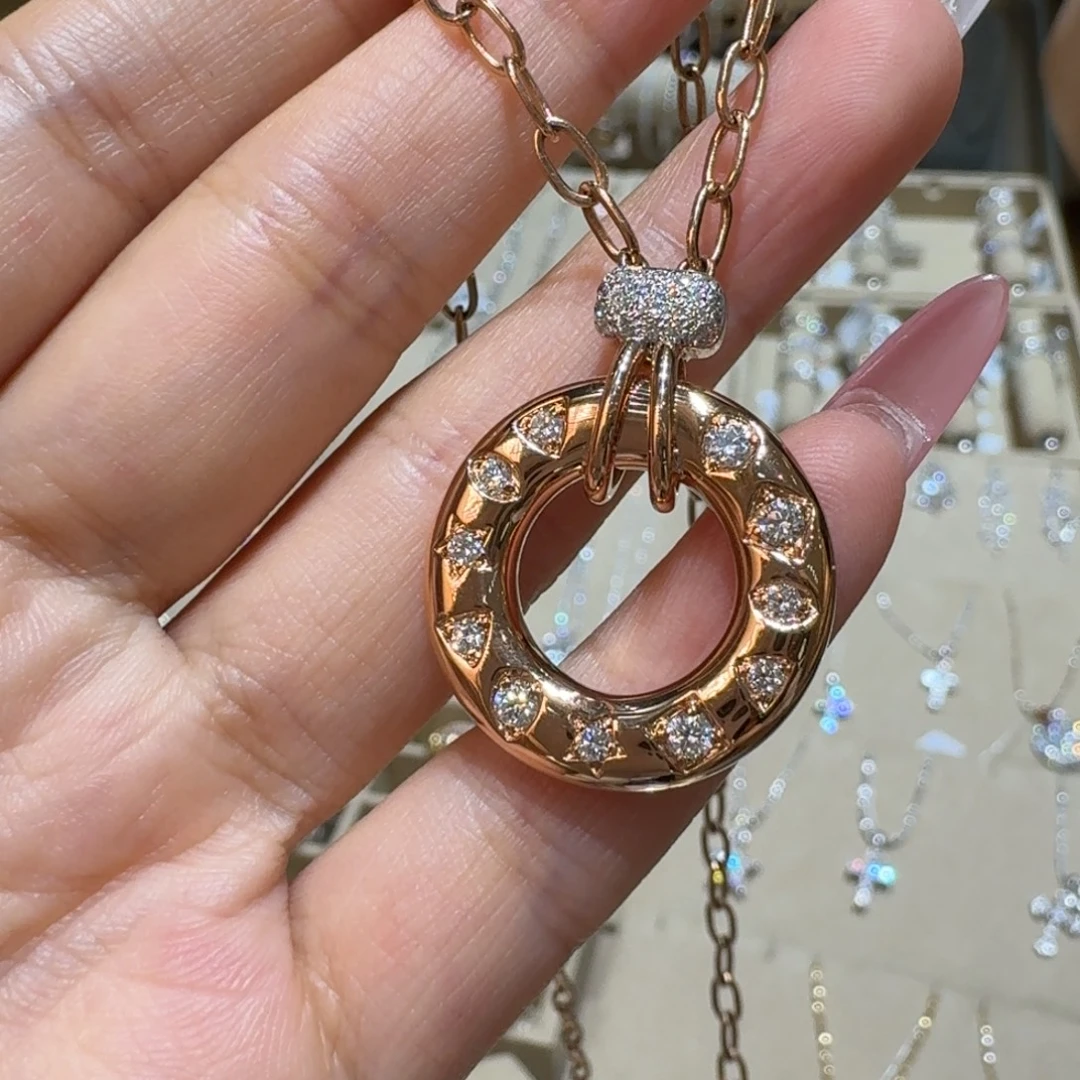 项链18K金镶嵌钻石