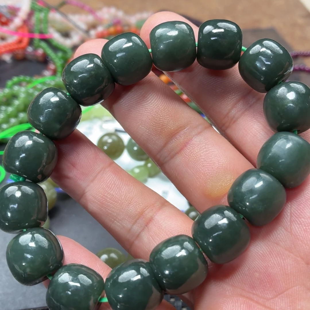 和田玉未镶嵌手链