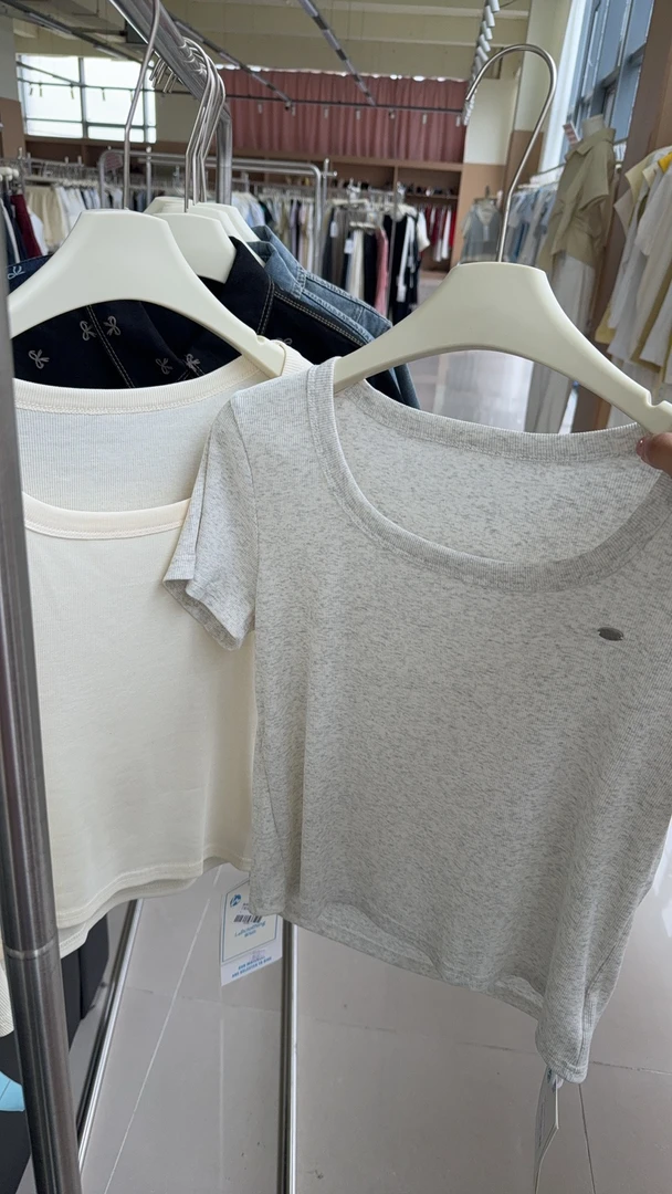 6632新款夏季短袖T恤（蓝与白