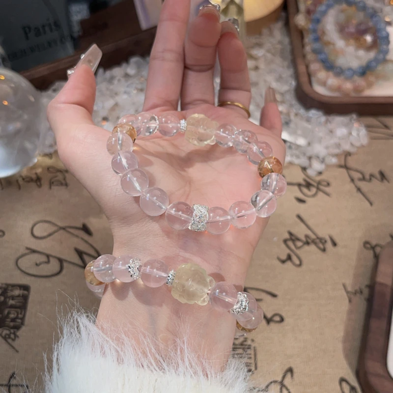 【花满堂】粉水晶手串气质多样性发颜色微差天然水晶 Z117