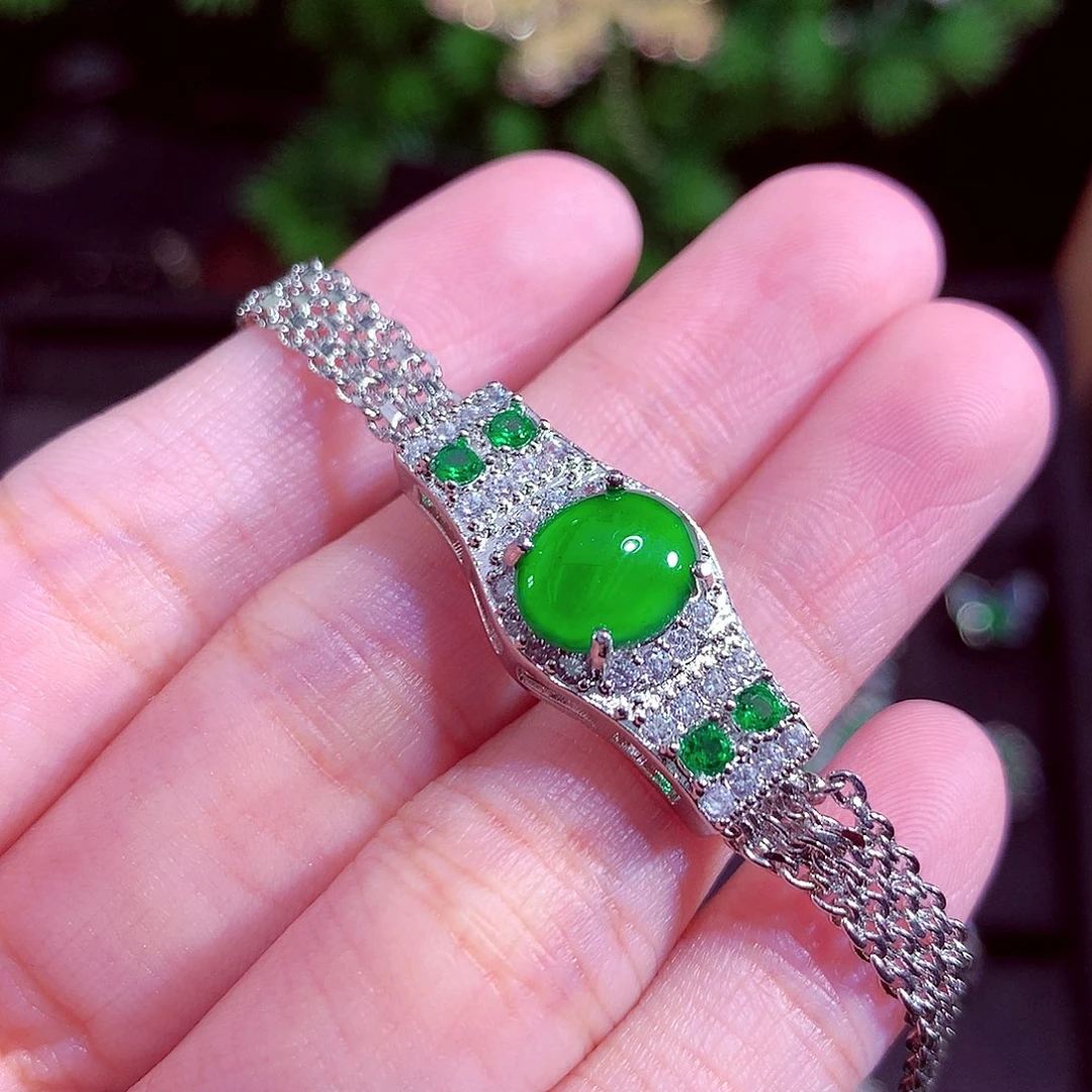 颈饰未镶嵌翡翠天然