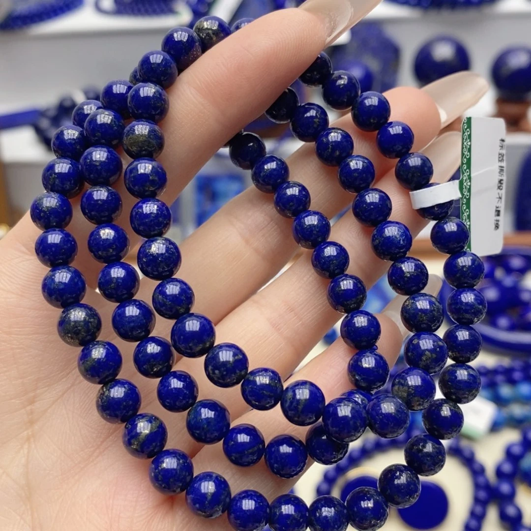 青金石未镶嵌手链6.6mm