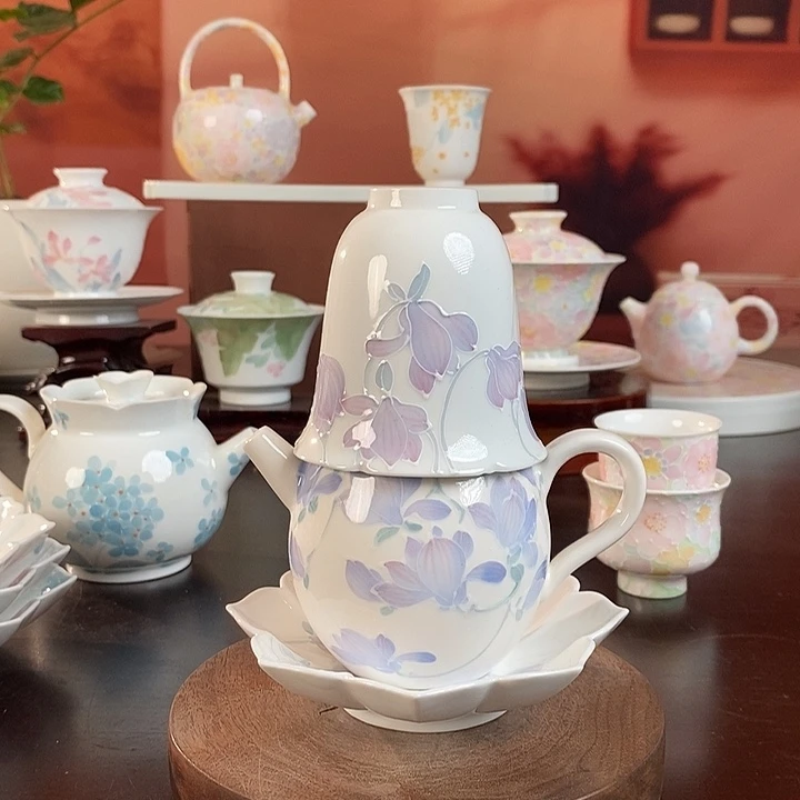 星**学玉兰花茶具套装系列套装