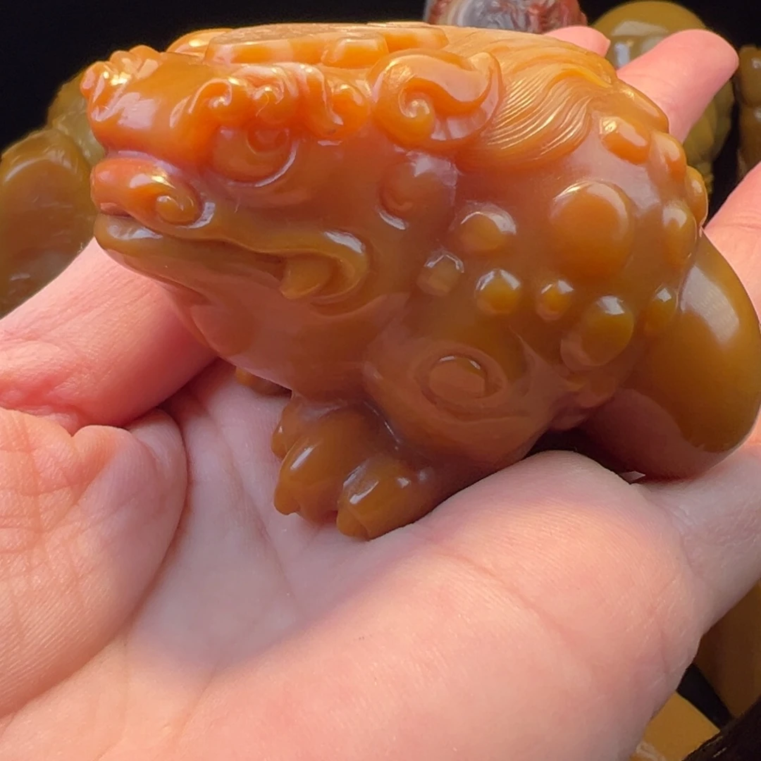 老挝石老挝田手把玩件