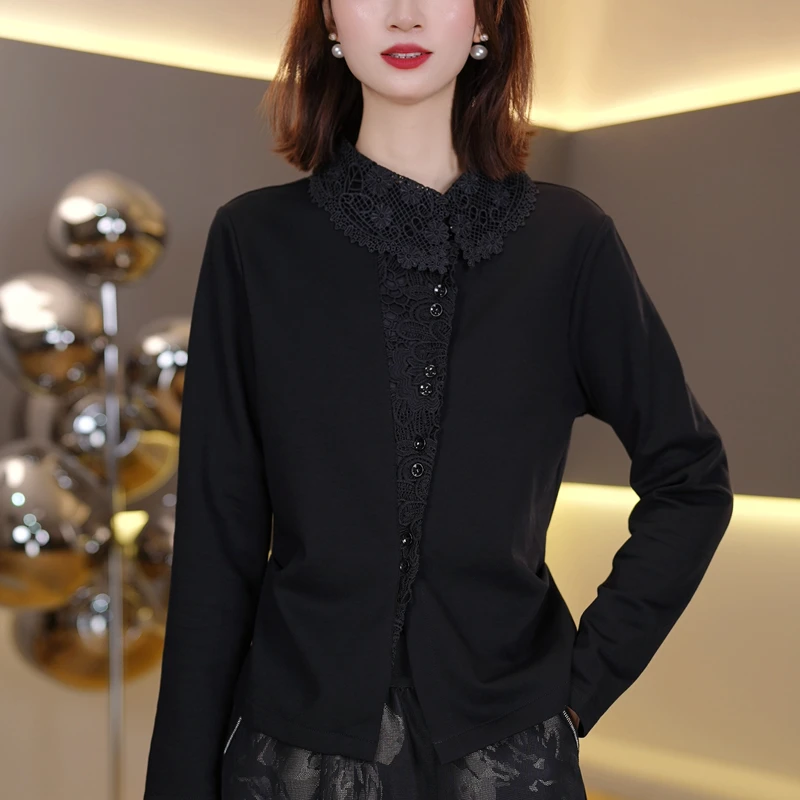时尚秋季新款女长袖打底2025秋装洋气显瘦上衣 7110