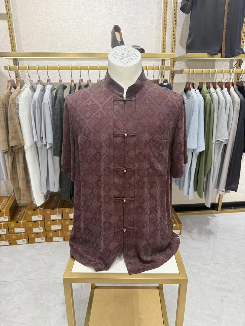 老美华男士中式改良版衬衫432107037