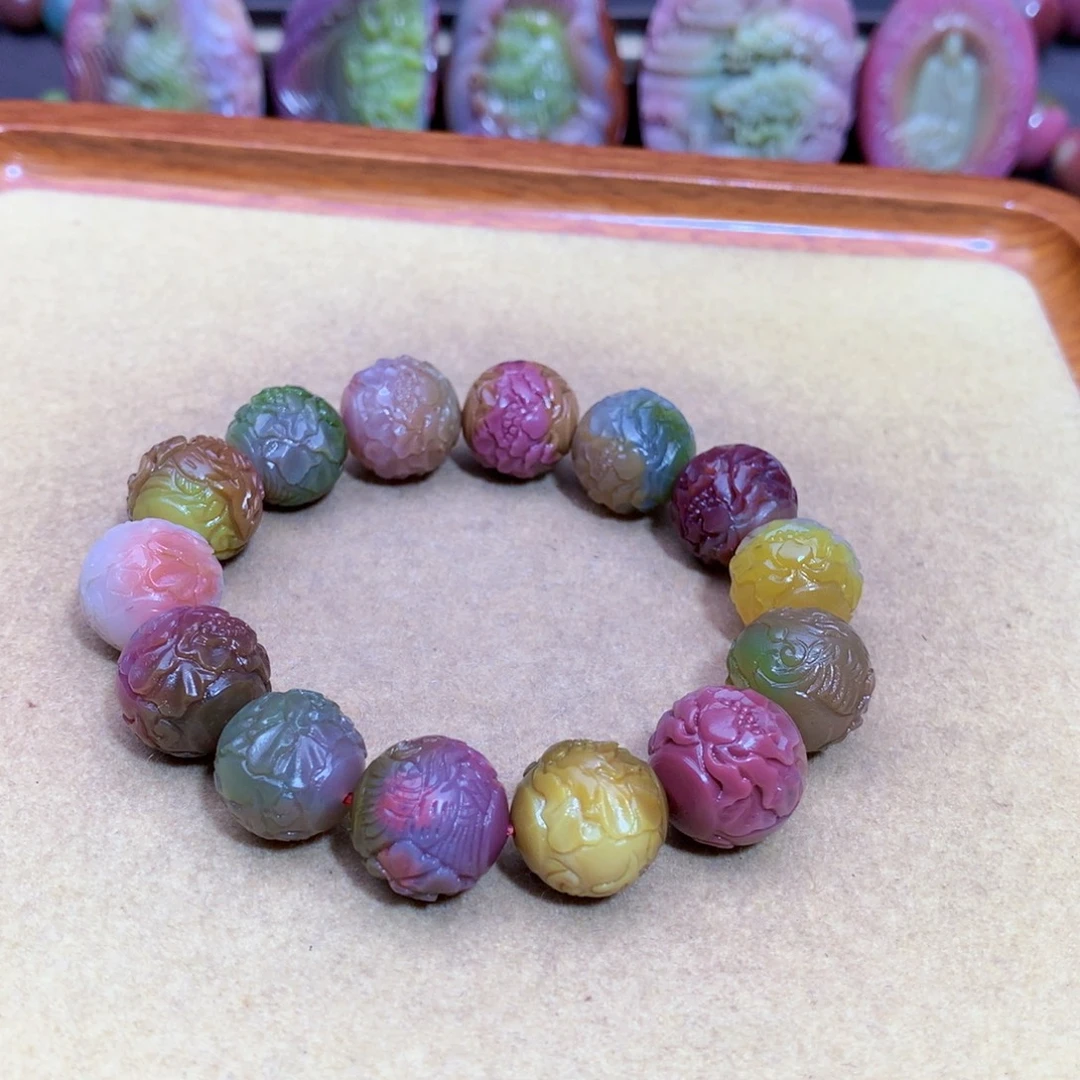 玛瑙未镶嵌手链盐源