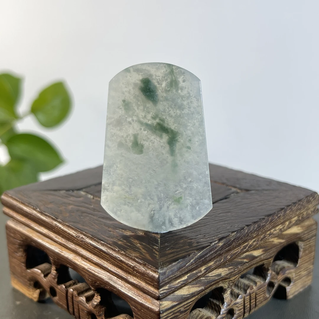 JSW02-83 天然缅甸A货翡翠  无事牌