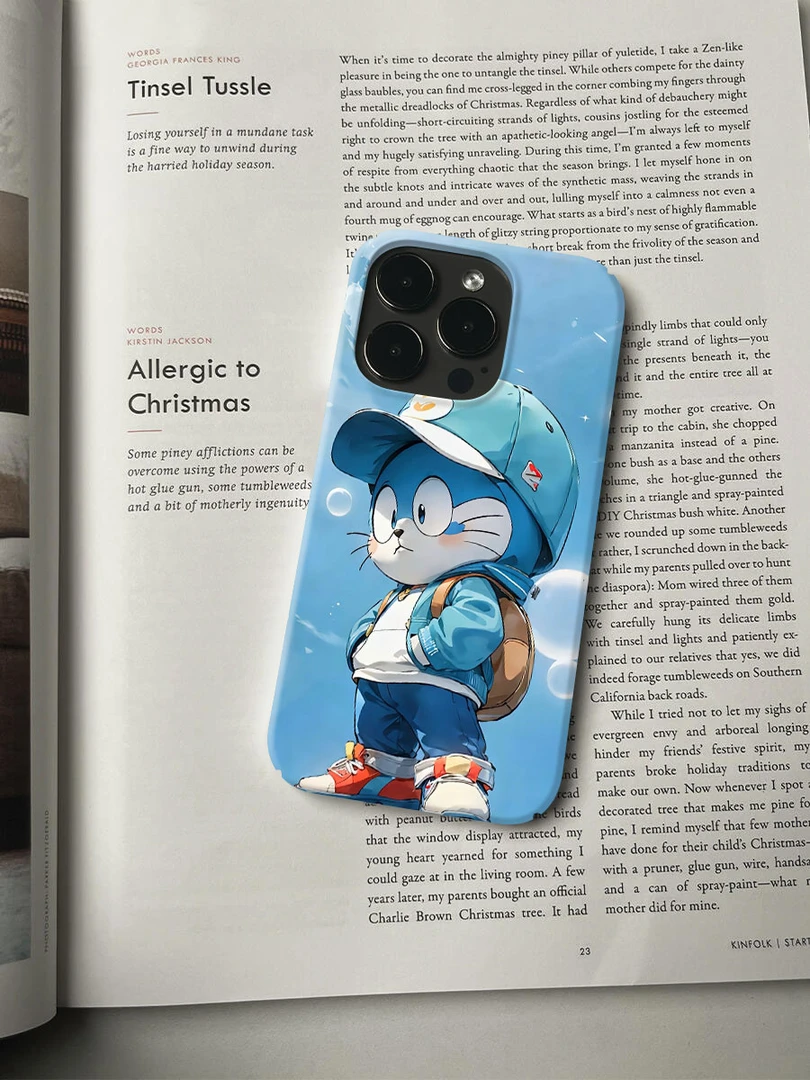 叮当猫手机壳适用于苹果16promax小众个性简约ins艺术轻薄15/14