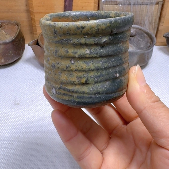 杯备前烧，主人杯，作者自查