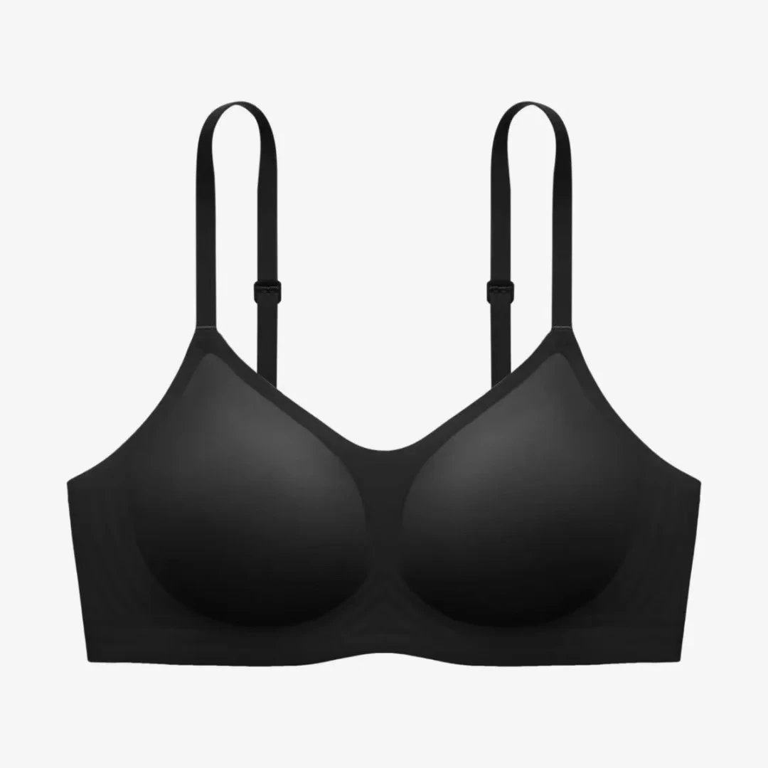 女士法式内衣女小胸显大聚拢薄款一片式舒适性感运动美背夏季无痕