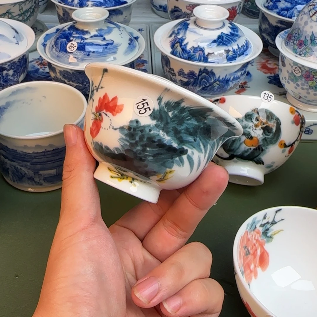 彦祖纯手工手绘茶具155