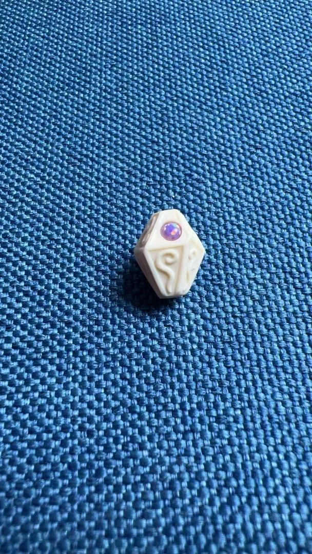 【百亿全品配饰】D0250912050  文玩配饰 【多棱金色对孔14mm】
