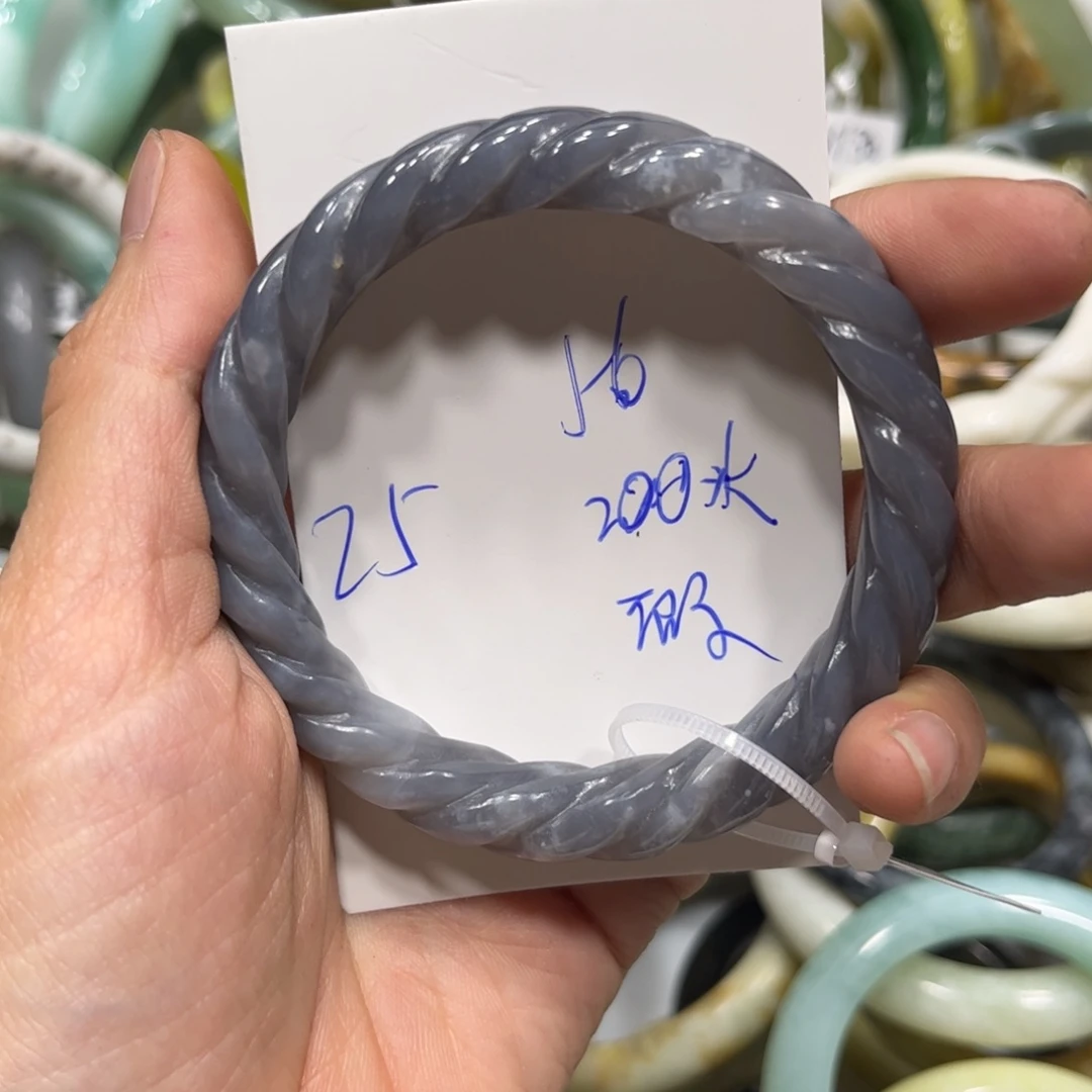和田玉手镯未镶嵌澹***1