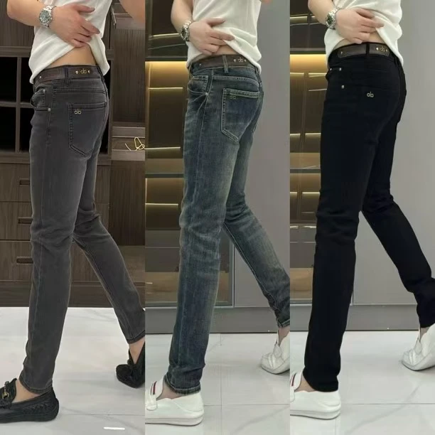 3331男士新款显瘦百搭修身小脚水洗弹力牛仔裤潮流牛仔裤