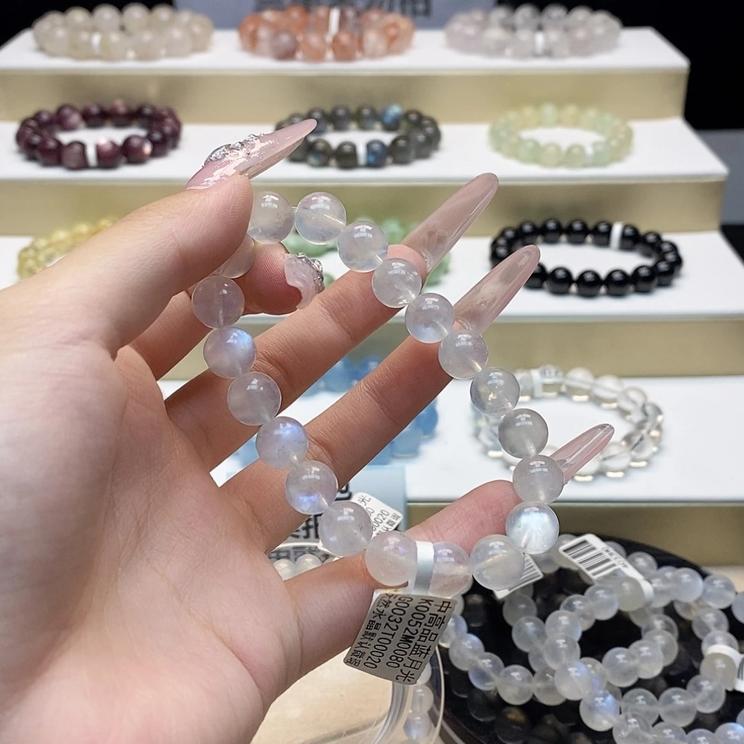 未镶嵌手串水晶蓝月光10m