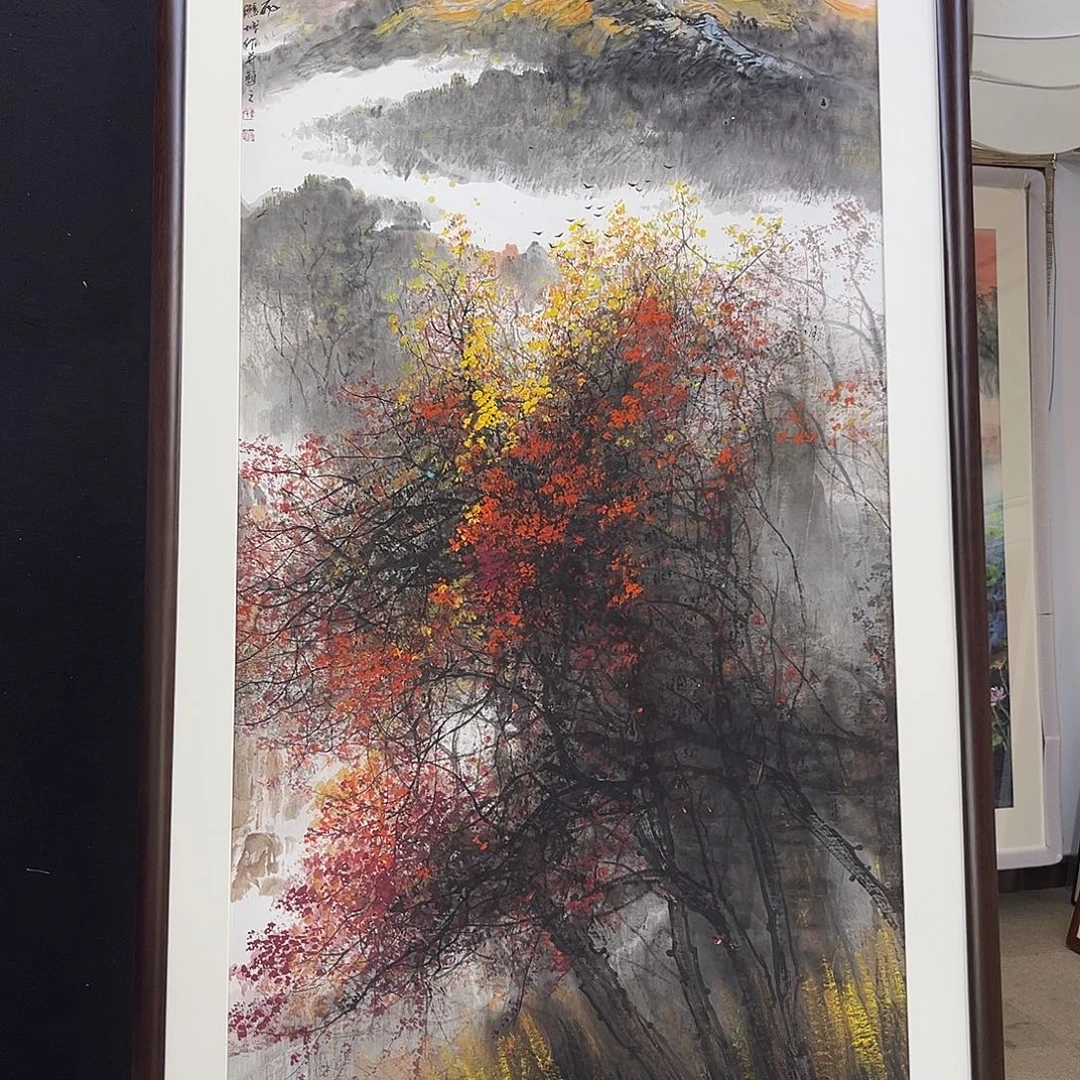 用***7国画手绘国画，山水，李有训