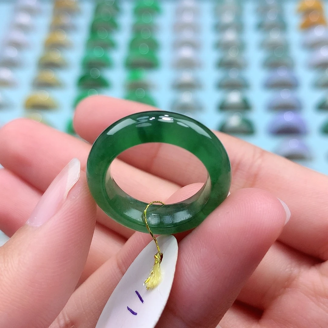 未镶嵌戒指翡翠11圈