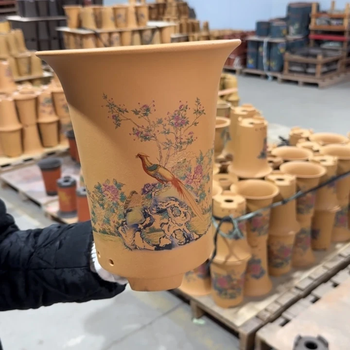 紫砂花盆 包邮包破损