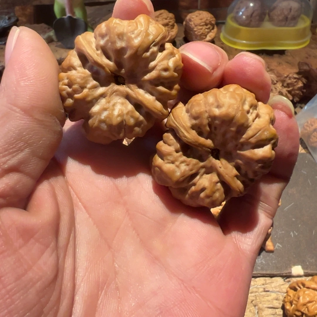 追***桑文玩核桃把件文玩核桃精品蛤蟆头