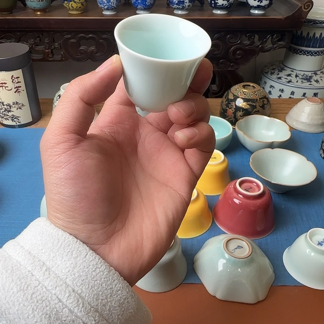 陶晓芳窑影青清泉杯