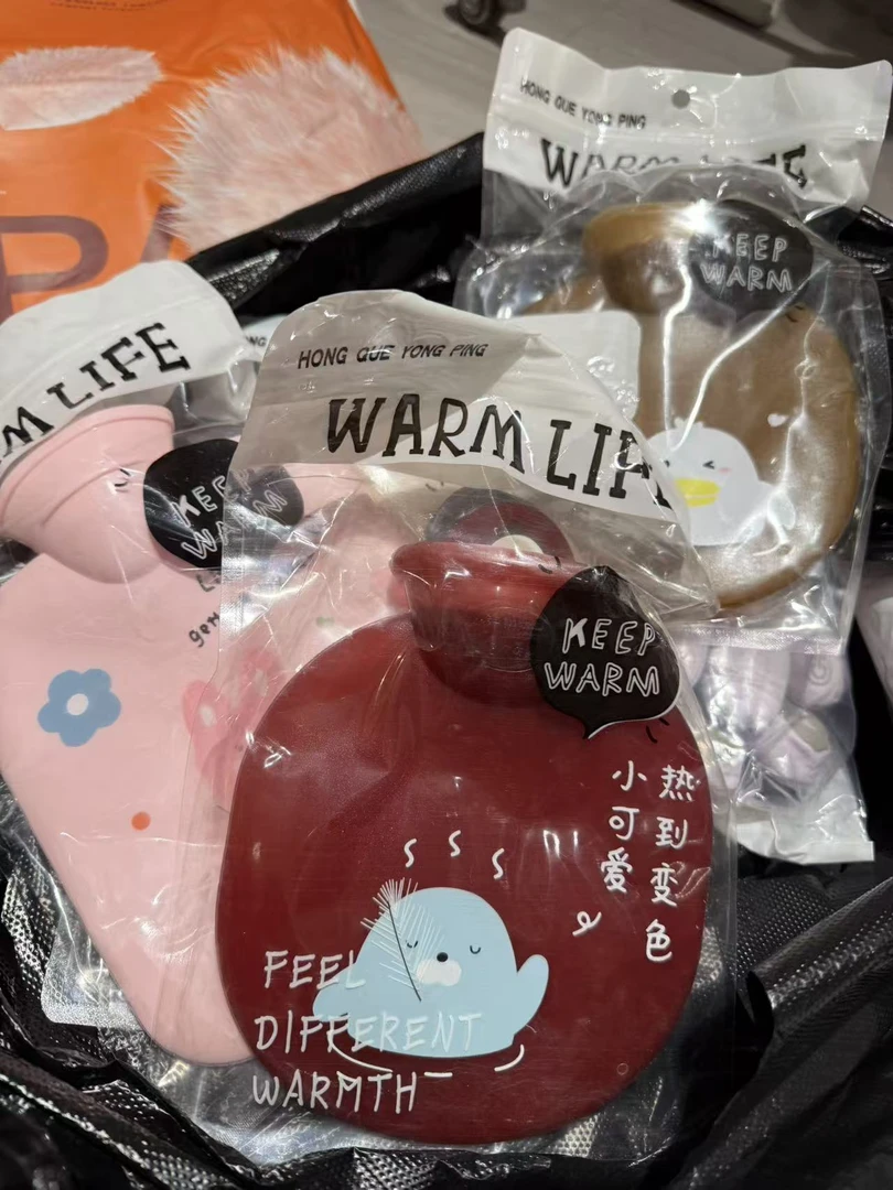 9013便携迷你注水可爱卡通热水袋女生暖手