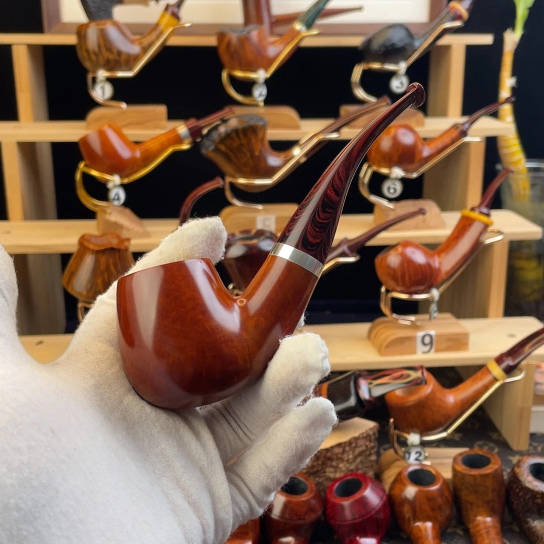 用***9石楠木手工烟斗福尔摩斯