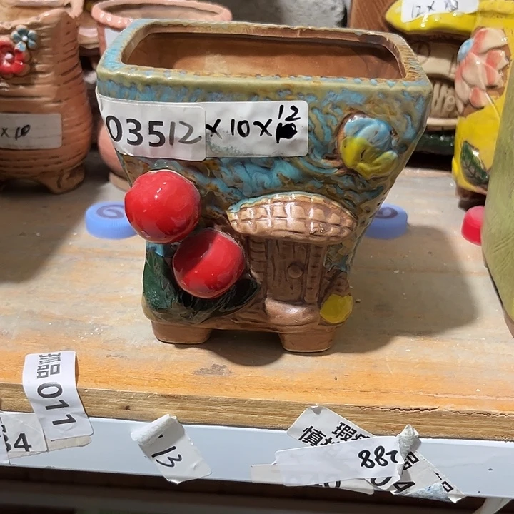 粗陶材质多肉花盆