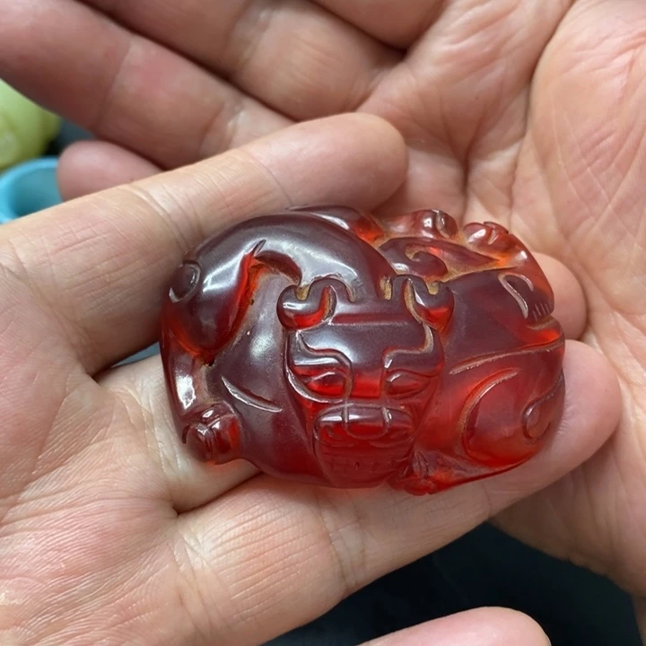 白玉菩提吊坠摆件