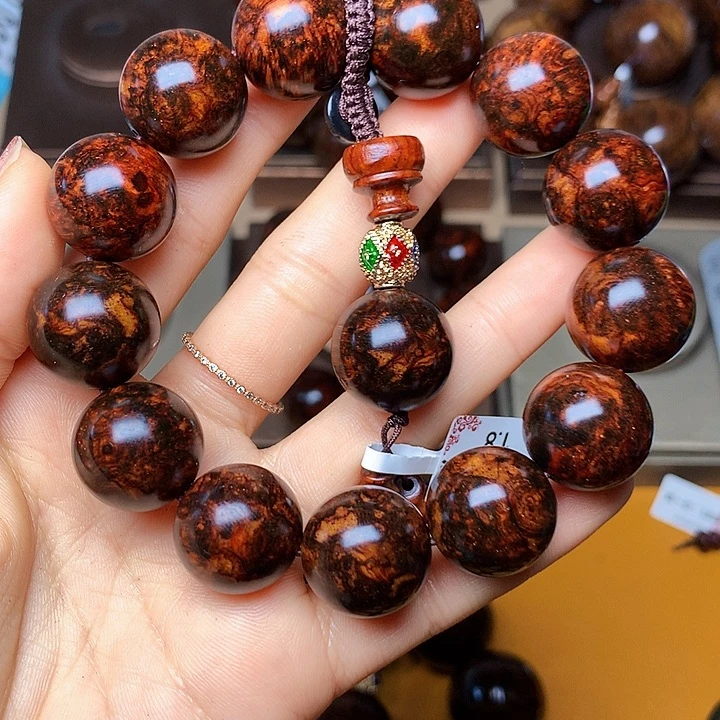 花梨木类手串/手链幸**仓风化土埋料瘤疤老料高货1.8