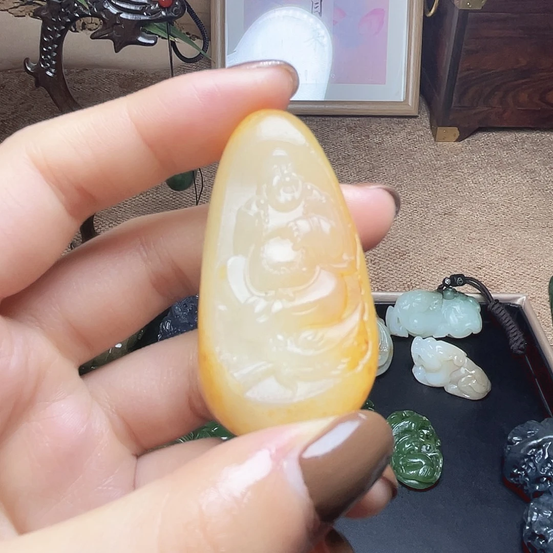 和田玉未镶嵌挂件