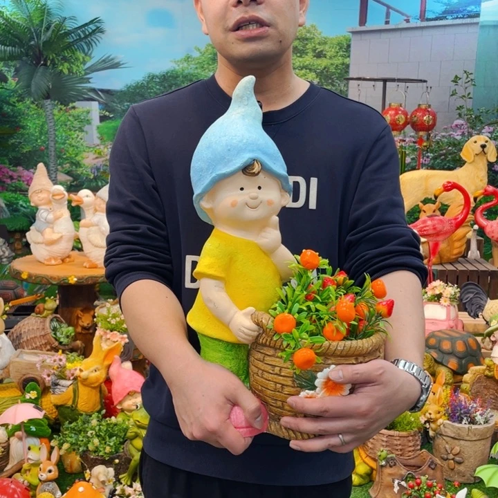 红陶花园庭院摆件