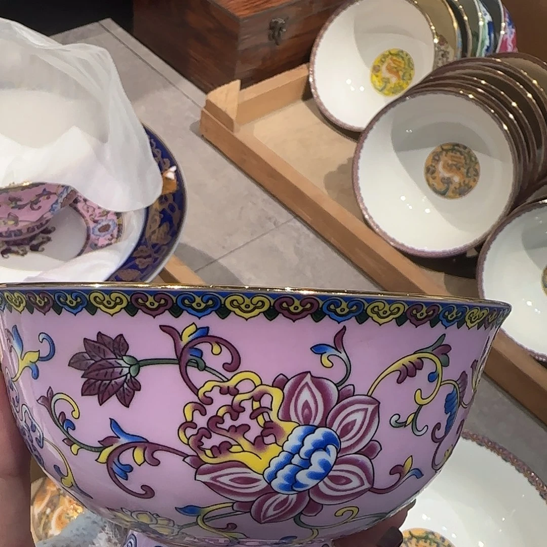 骨瓷骨瓷珐琅彩工艺