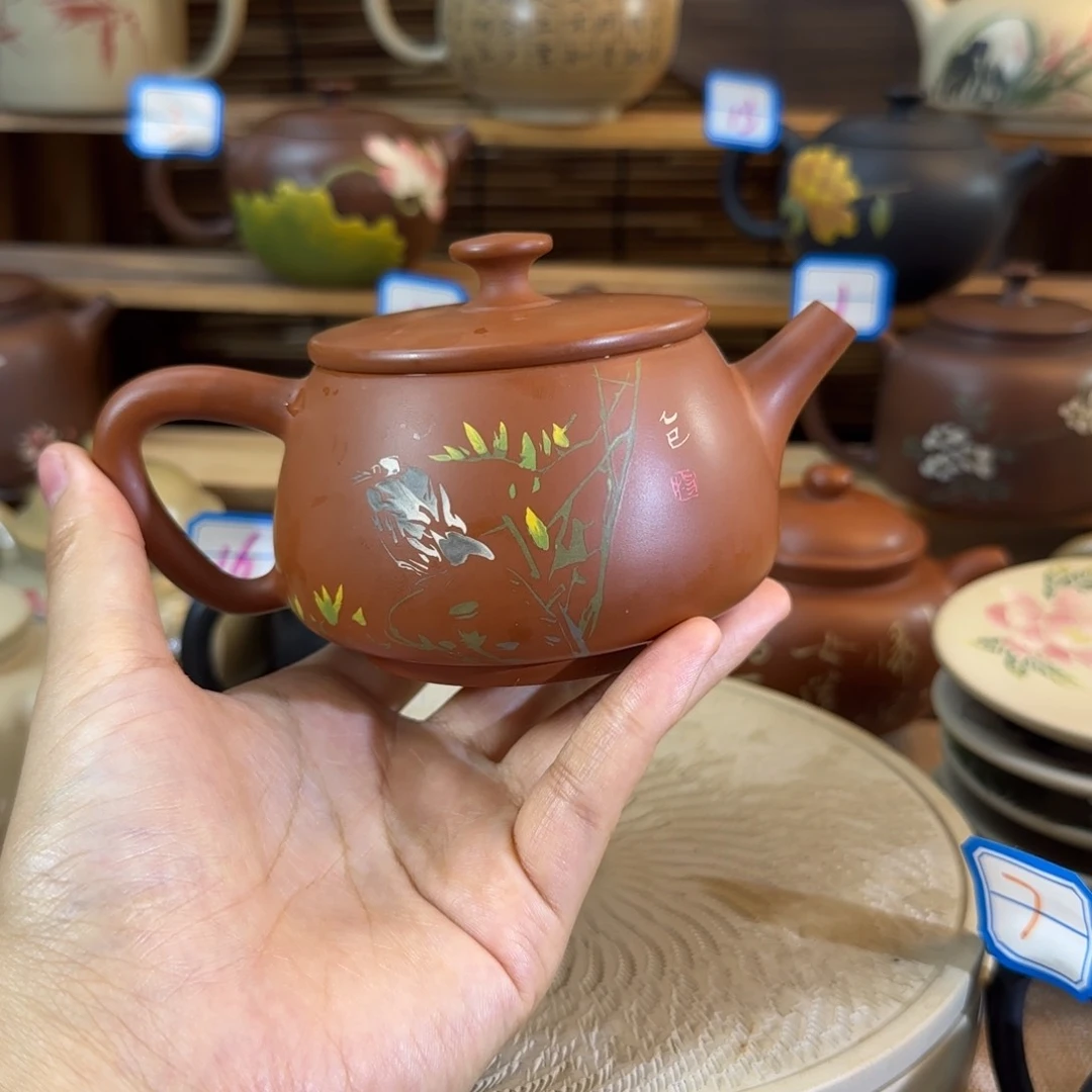 我***苏建水紫陶全品全手工复烧壶