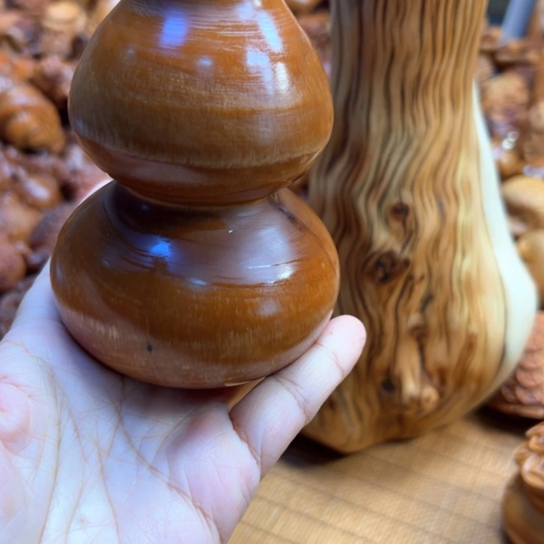 【闪购商品】柏木（崖柏）月***1太行崖柏手把件