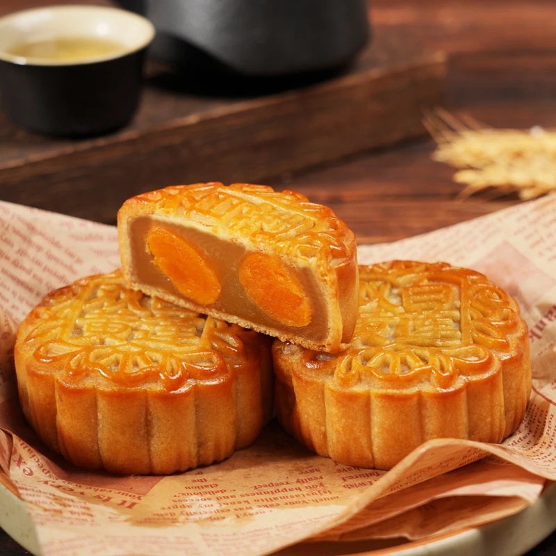 皇冠世家广式风味月饼混合装双黄白莲蓉火腿五仁散装中秋糕点零食