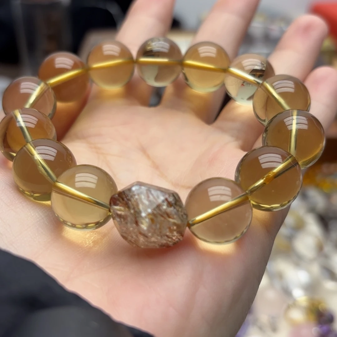 未镶嵌手链水晶黄水晶