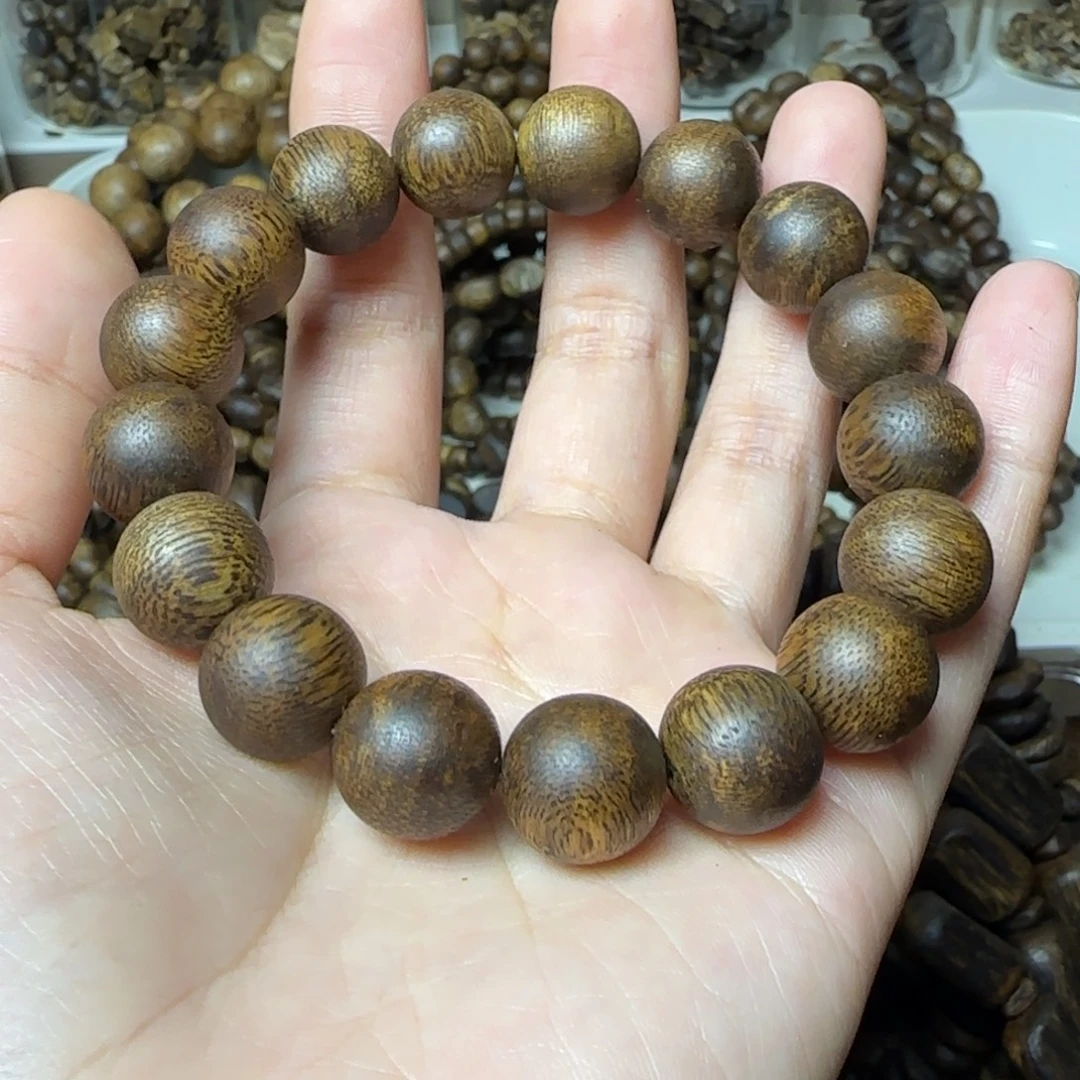 手串沉香单圈1.3规格圆珠绿奇楠