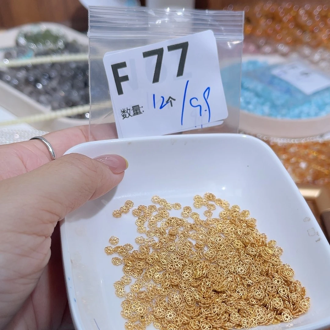 水晶珠宝半成品银S925镶嵌F77。