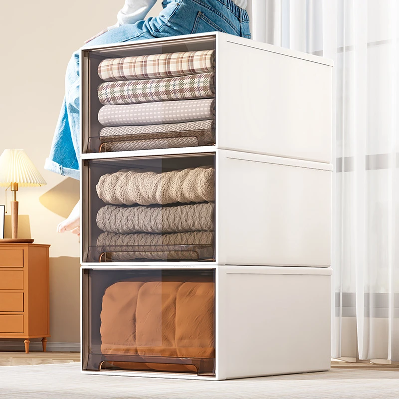 抽屉式收纳箱衣柜塑料柜子家用内衣储物衣物整理箱衣服收纳盒箱子