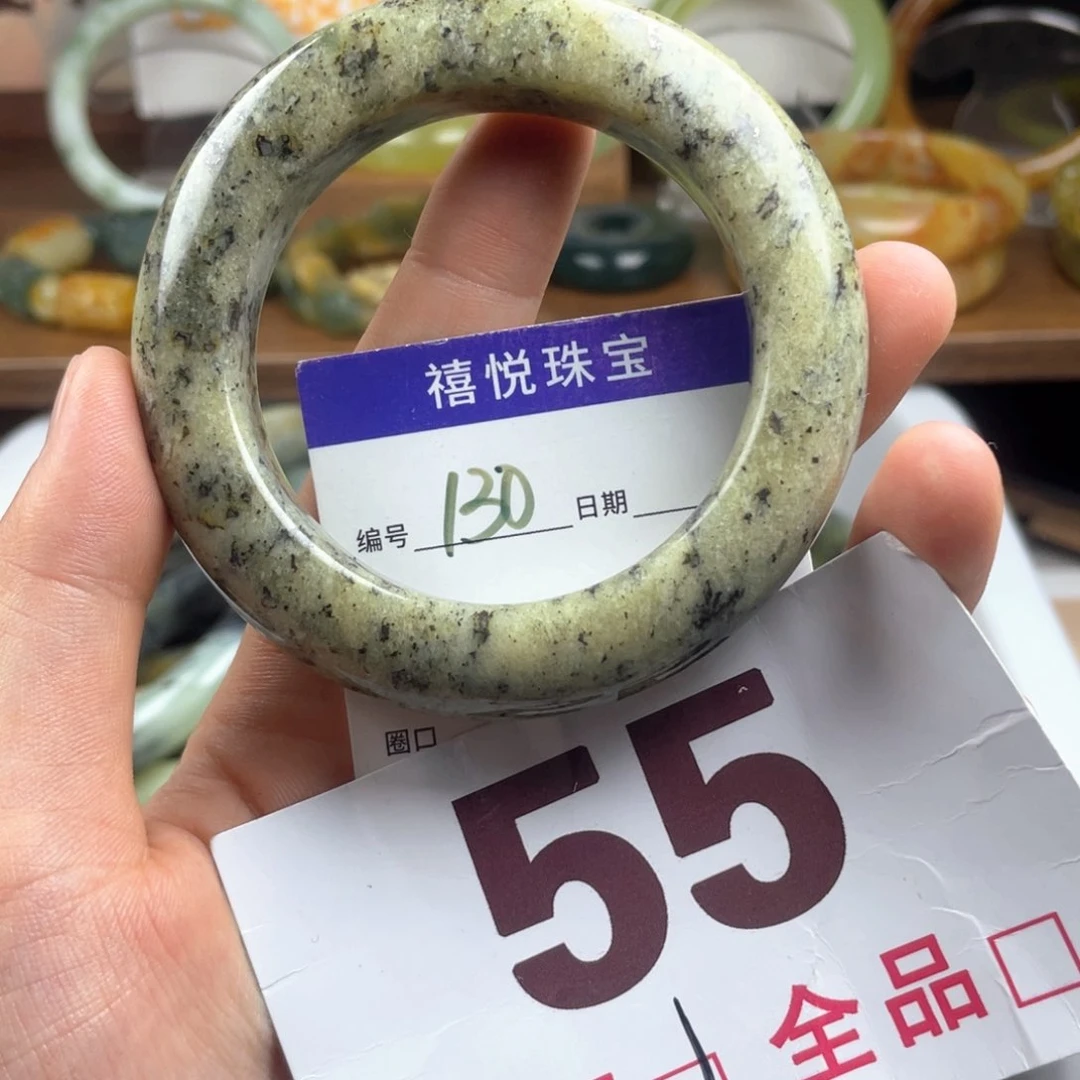 未镶嵌蛇纹石玉手镯