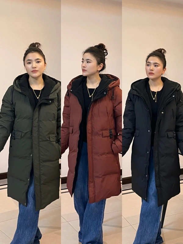 「ZJ」三色中长款棉服